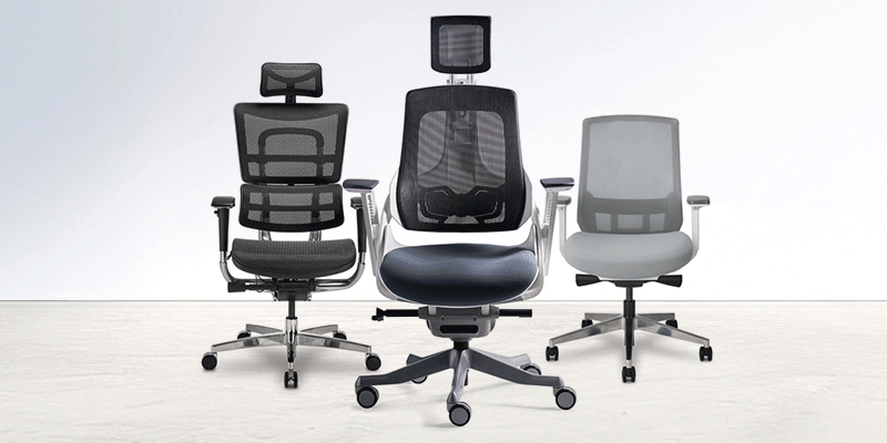 Collection of UPLIFT Desk ergonomic chairs for posture correction