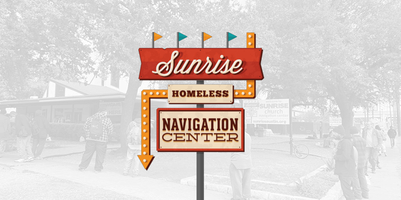 Sunrise Homeless Navigation Center logo and branding.